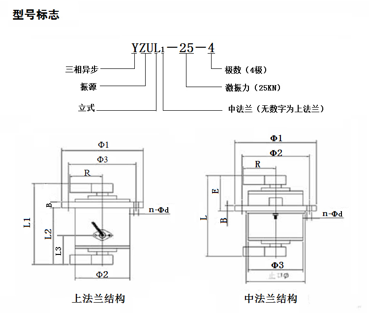 立式振動電機結構