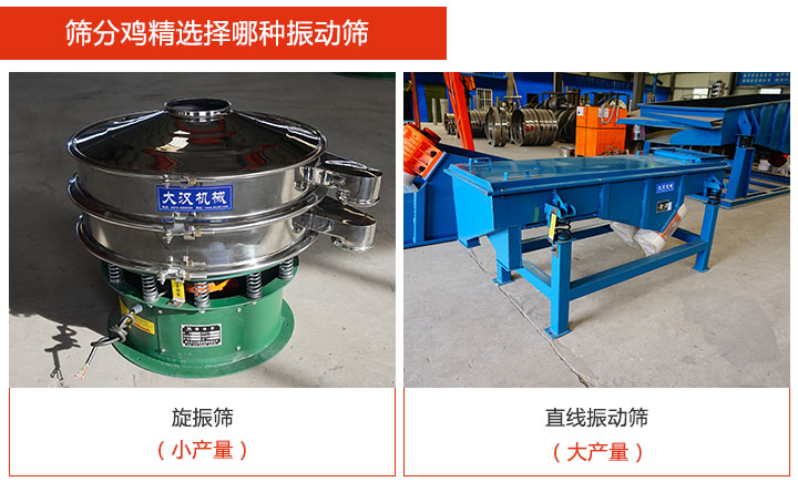 篩分雞精使用的振動篩